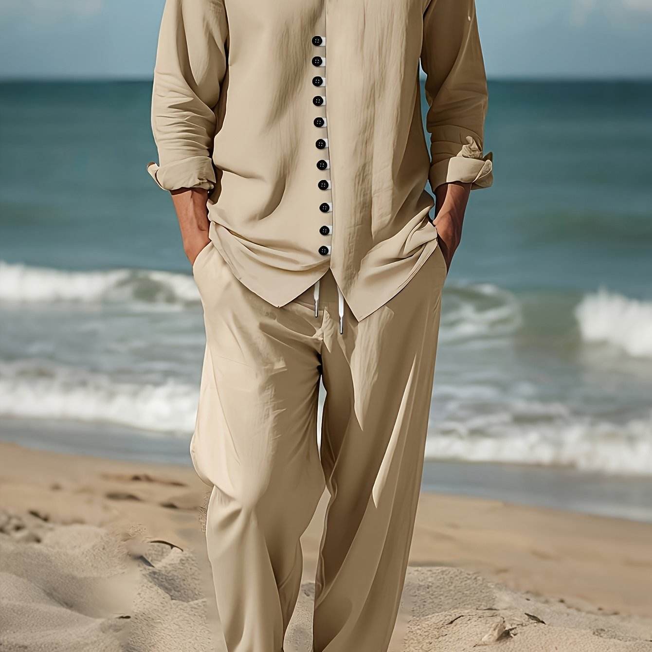 Men's Casual Print Suit - Stylish Mandarin Collar for All Seasons - Buy Center US
