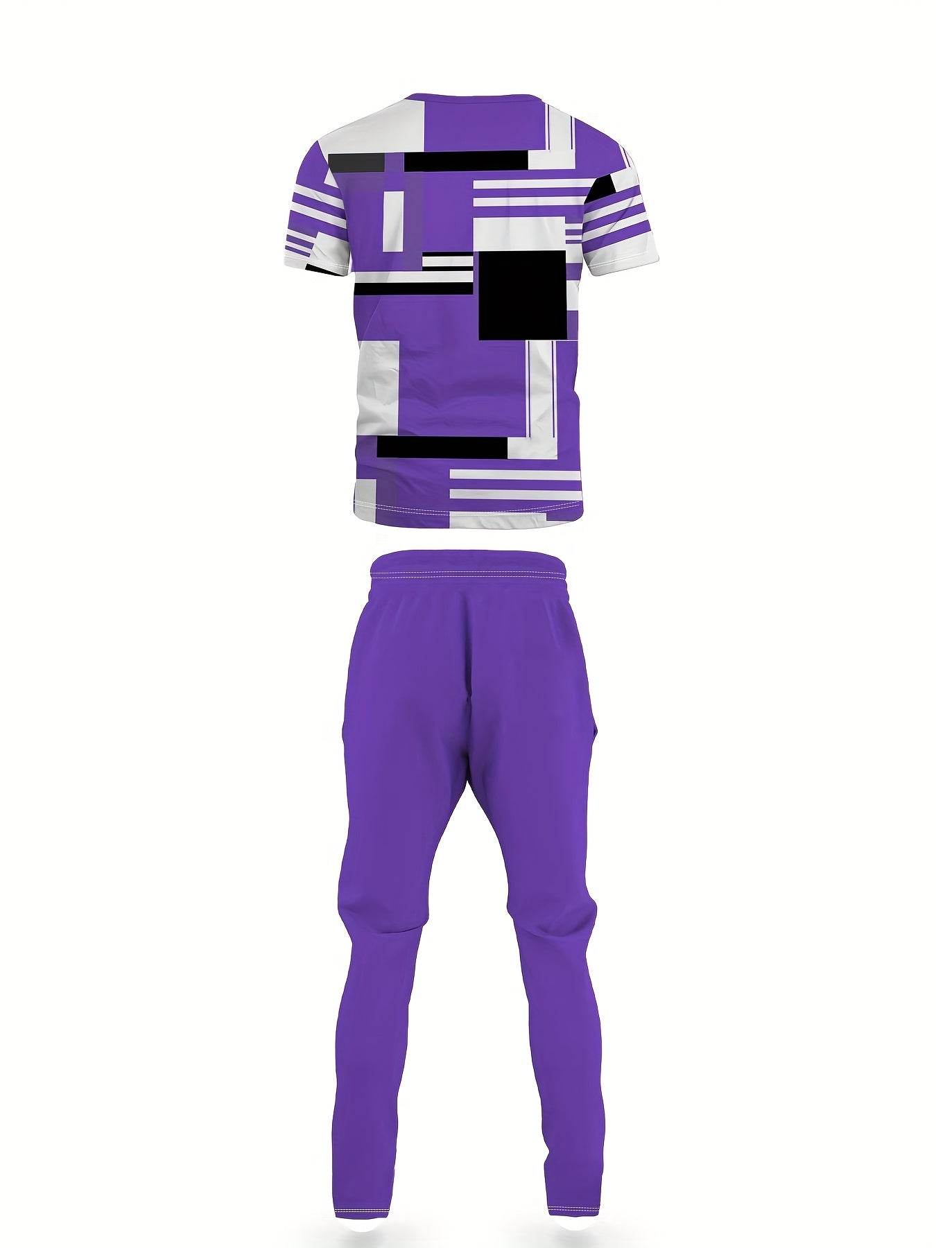 Men's Casual Two-Piece Suit - Short-Sleeved Trousers & Top Set - Buy Center US