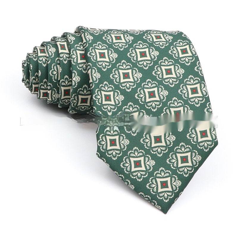 Buycenter Men's Printed Polyester Tie - Stylish Workplace Bow Tie - Buy Center US