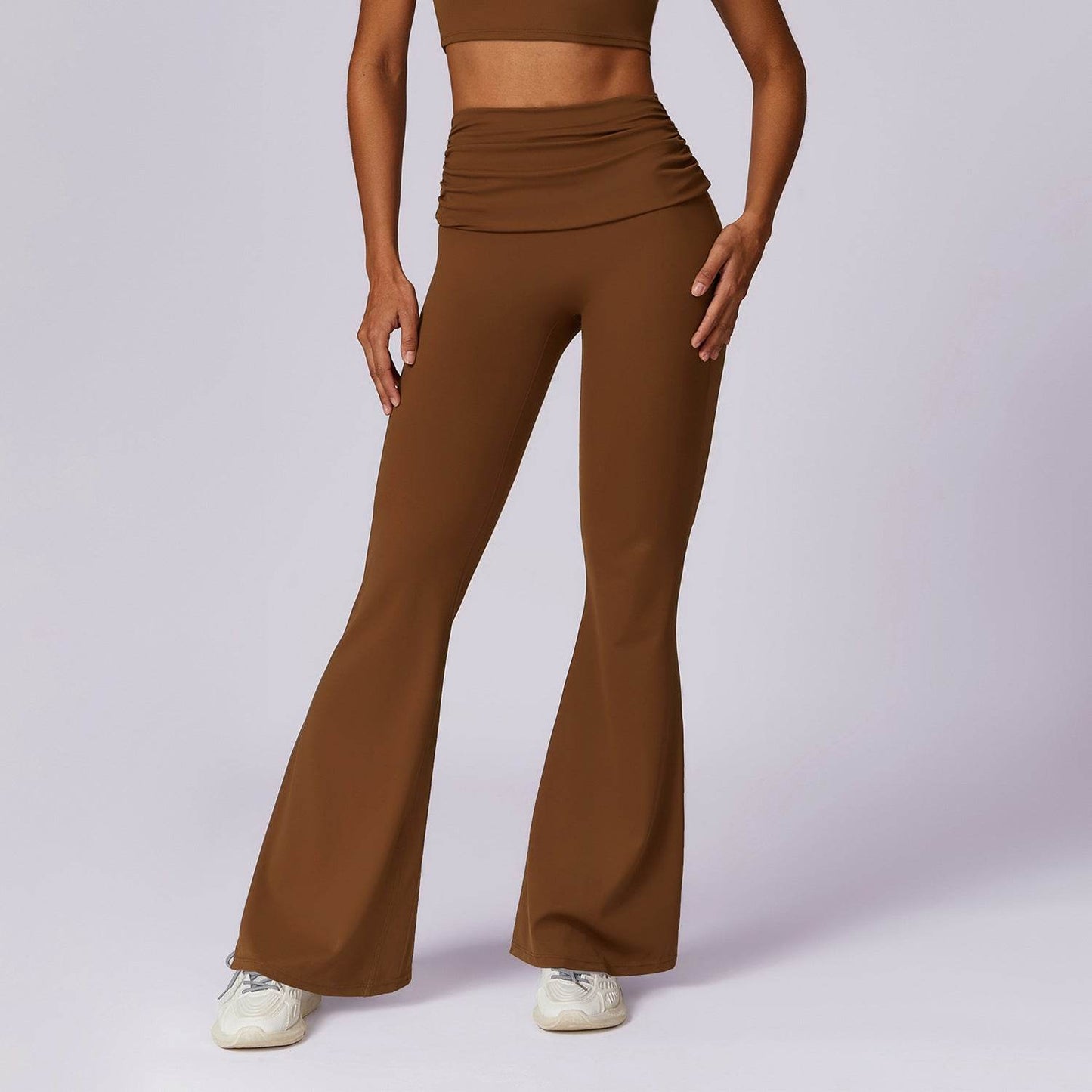 Quick-Dry Yoga Pants for Women - Casual Wide Leg & Nude Feel Comfort - Buy Center US