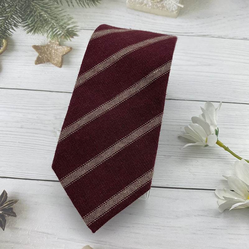 Buycenter Knitted Cotton Bow Tie - Striped Design for Schools - Buy Center US