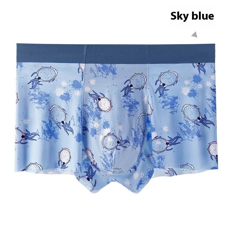 Buycenter Men's Honeycomb U Convex Boxer Briefs - Ice Silk Seamless Design - Buy Center US