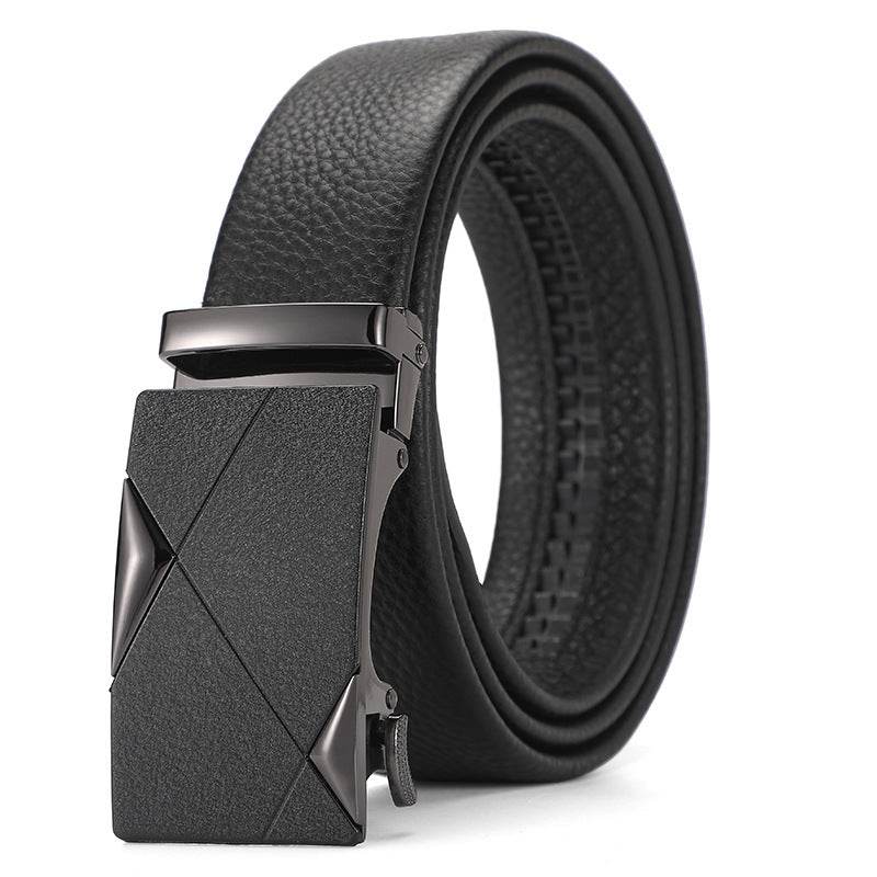 Buycenter Genuine Leather Automatic Belt for Boys - Stylish & Durable Design - Buy Center US