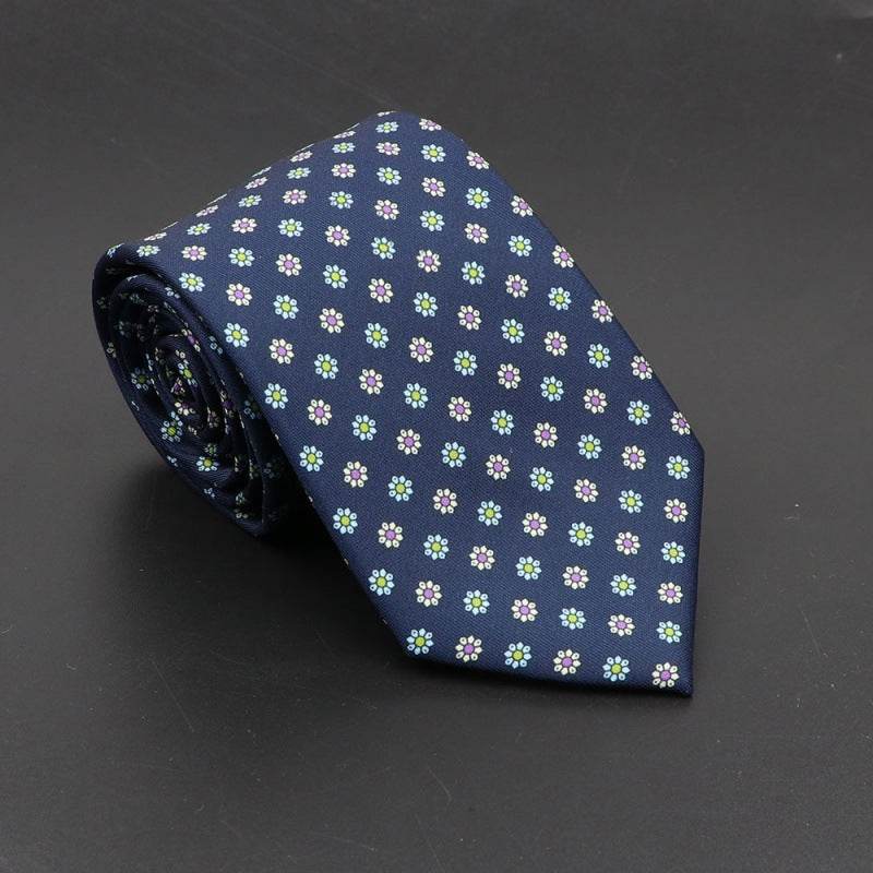 Buycenter Super Soft Silk Ties - 75mm Bohemian Necktie for Men - Buy Center US