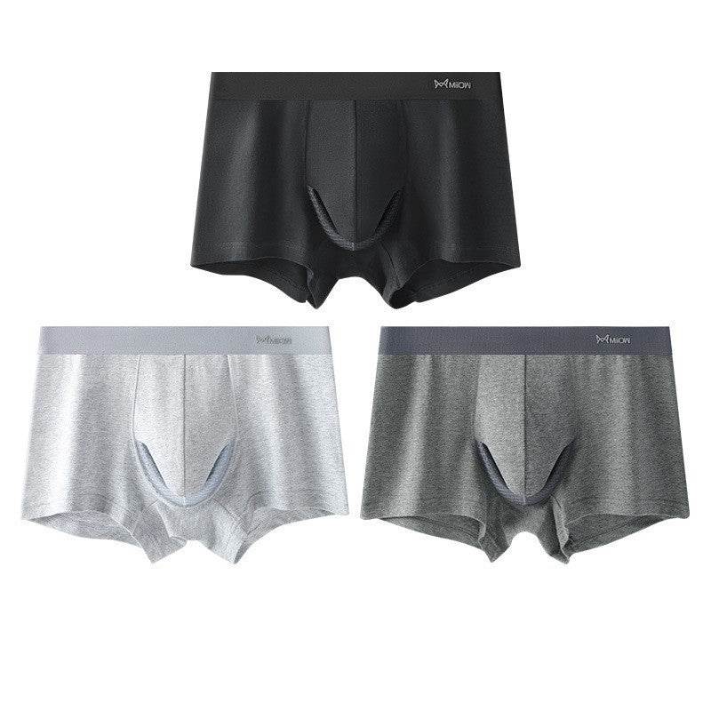Buycenter Men's Summer Cotton Shorts - Hip Lift, Ventilation, Antibacterial - Buy Center US