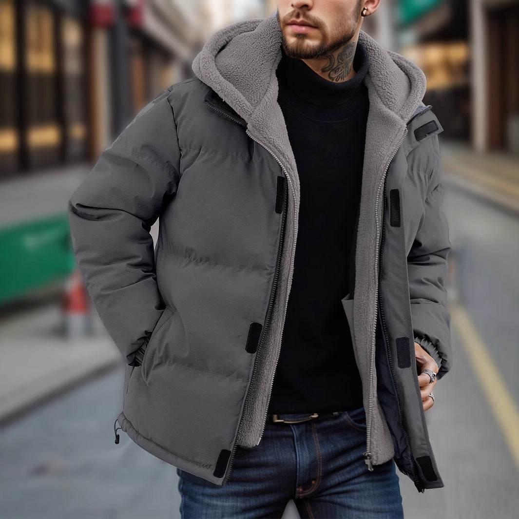 Buycenter Men's Thick Windproof Down Jacket - Stylish & Warm Outerwear - Buy Center US