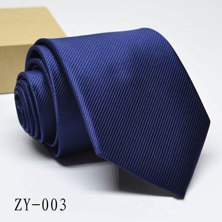 Buycenter Men's 1200D Striped Tie - Elegant Jacquard Style, Various Colors - Buy Center US