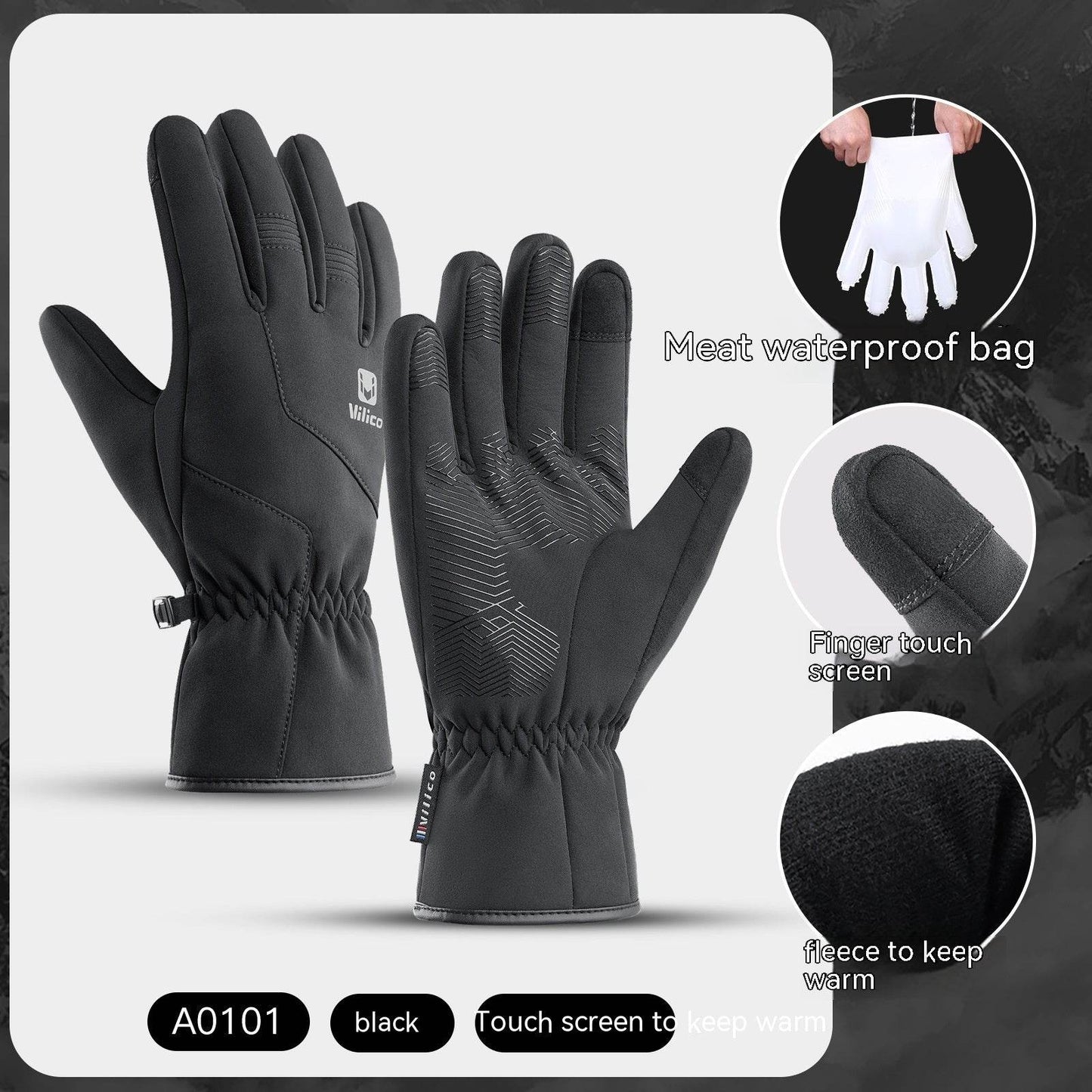 Buycenter Waterproof Winter Gloves - Touch Screen, Windproof & Warm - Buy Center US