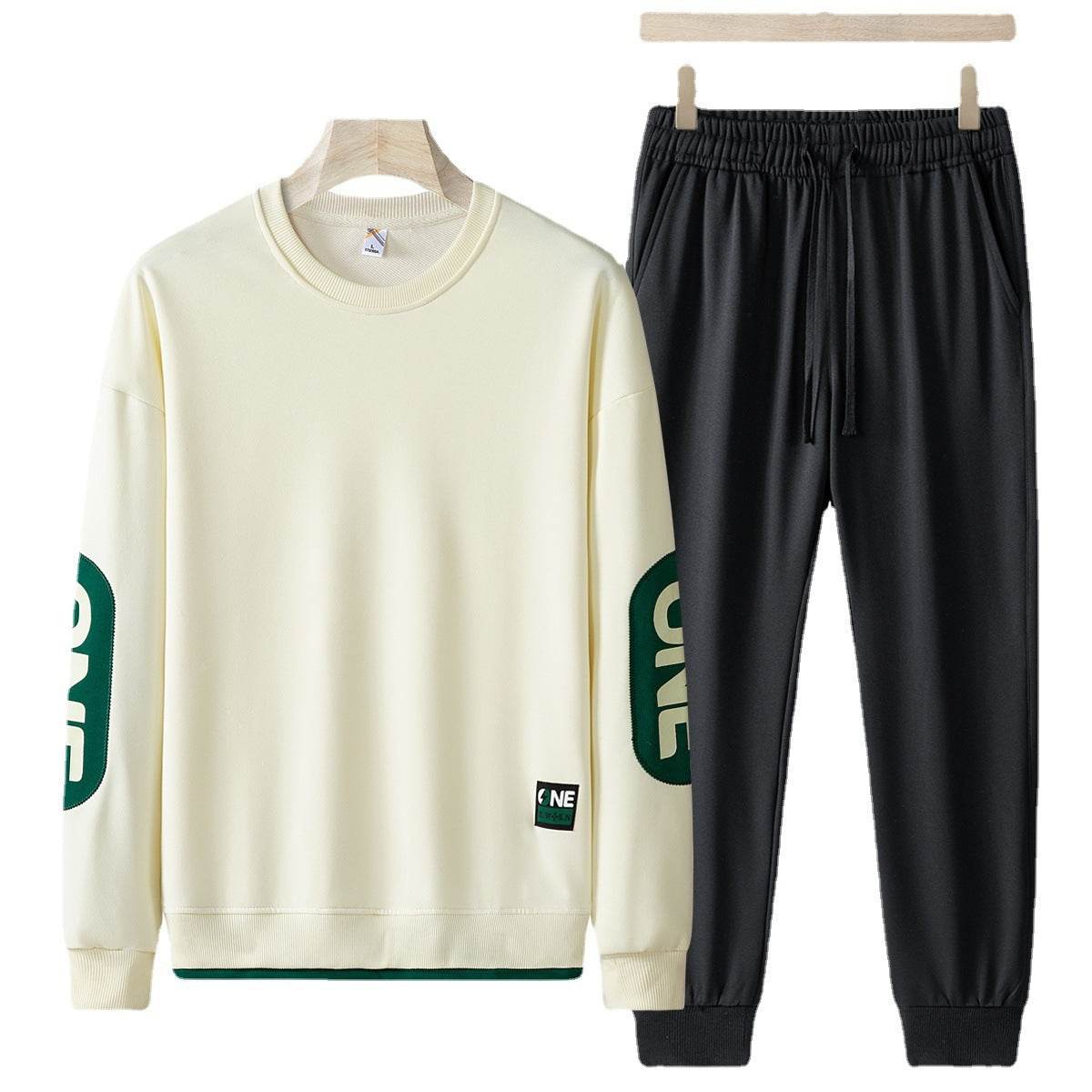 Buycenter Men's Spring Autumn Casual Sweatshirt & Trousers Set - Buy Center US
