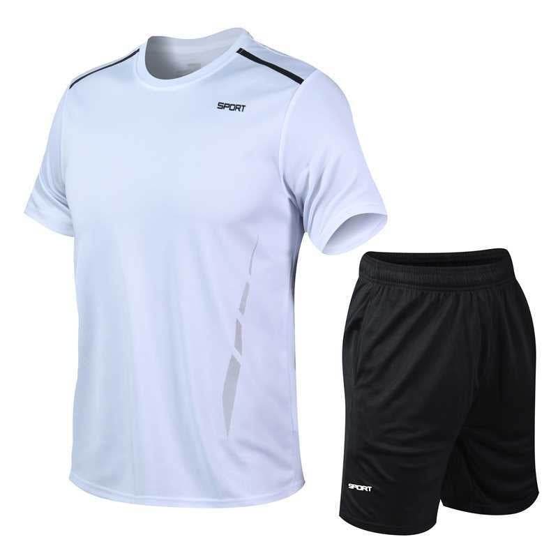 Buycenter Men's Loose Fitness Suit - Casual Short Sleeve Summer Wear - Buy Center US