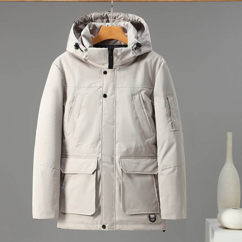 Buycenter Men's Cotton-padded Outdoor Jacket - Winter Leisure Wear - Buy Center US