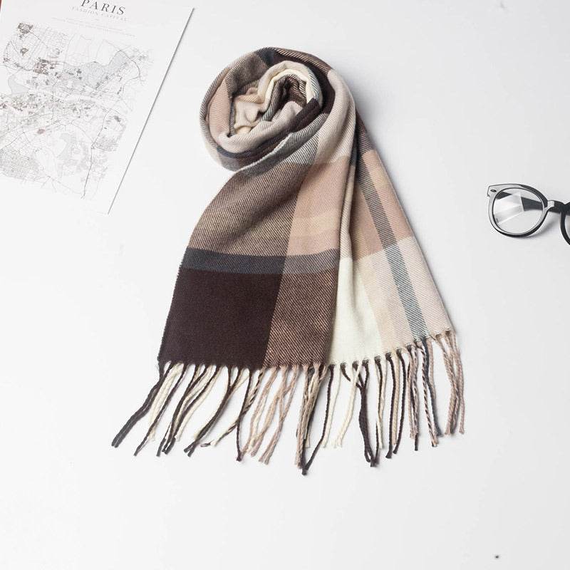 Buycenter Stylish Men's Plaid Scarf - Warm, Soft, Windproof for All Seasons - Buy Center US