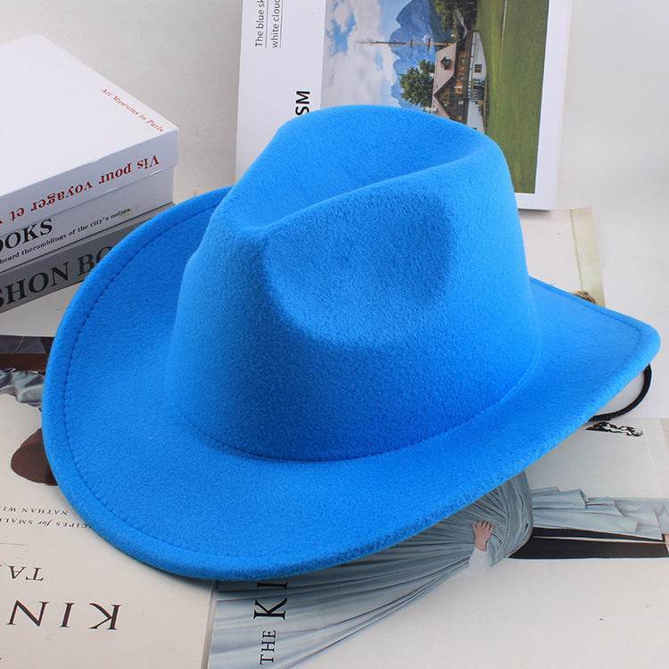 Woolen Cowboy Hat for Men & Women - Adjustable Ethnic Style Summer Accessory - Buy Center US
