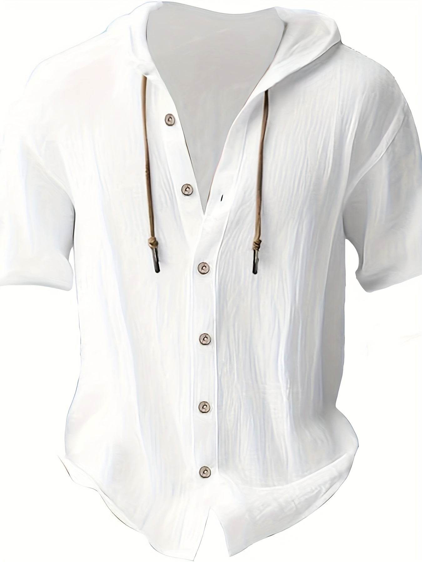 Men's Lightweight Linen Blend Hoodie & Pants Set - Quick-Dry, Regular Fit - Buy Center US