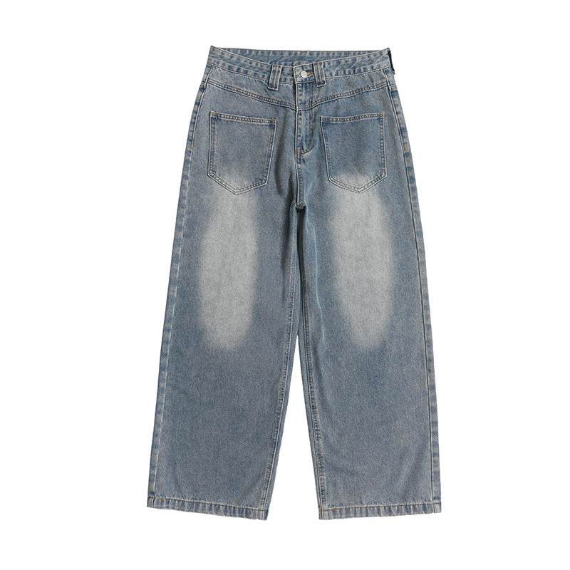 Retro Summer Wide Leg Jeans for Men & Women - Casual Cotton Trousers - Buy Center US