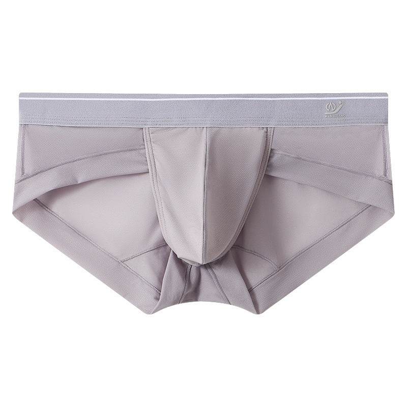 Buycenter Men's Triangle Ice Silk Shorts - Quick Dry, Solid Colors Available - Buy Center US