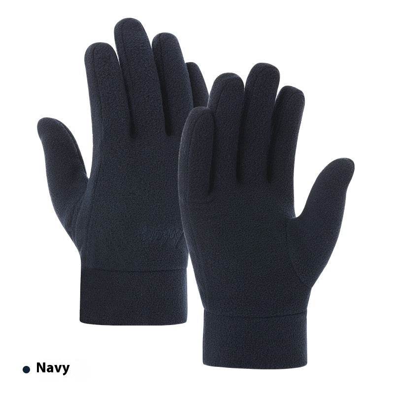 Warm Polar Fleece Gloves - Stylish & Thick for Winter Riding - Buy Center US
