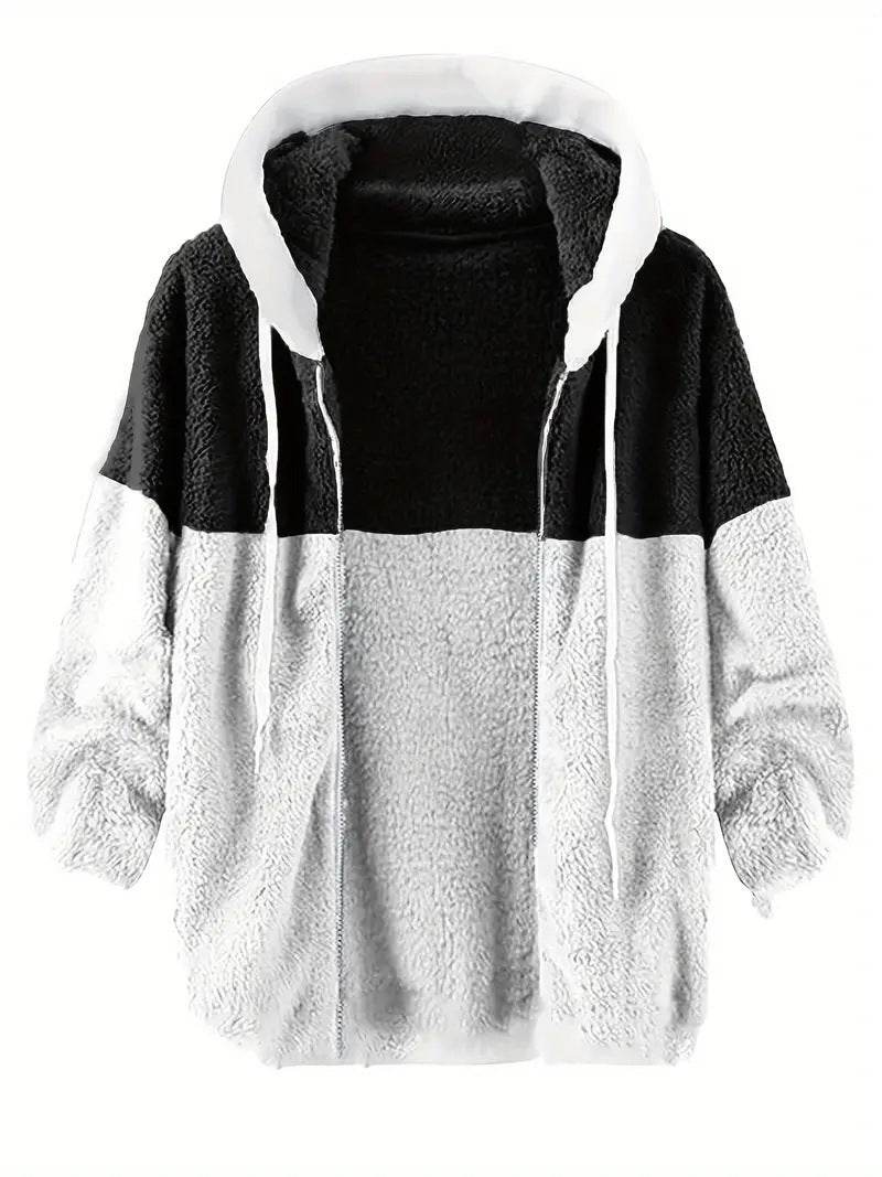 Buycenter Men's Fleece Thermal Jacket - Double-sided, Loose Fit, Regular Length - Buy Center US