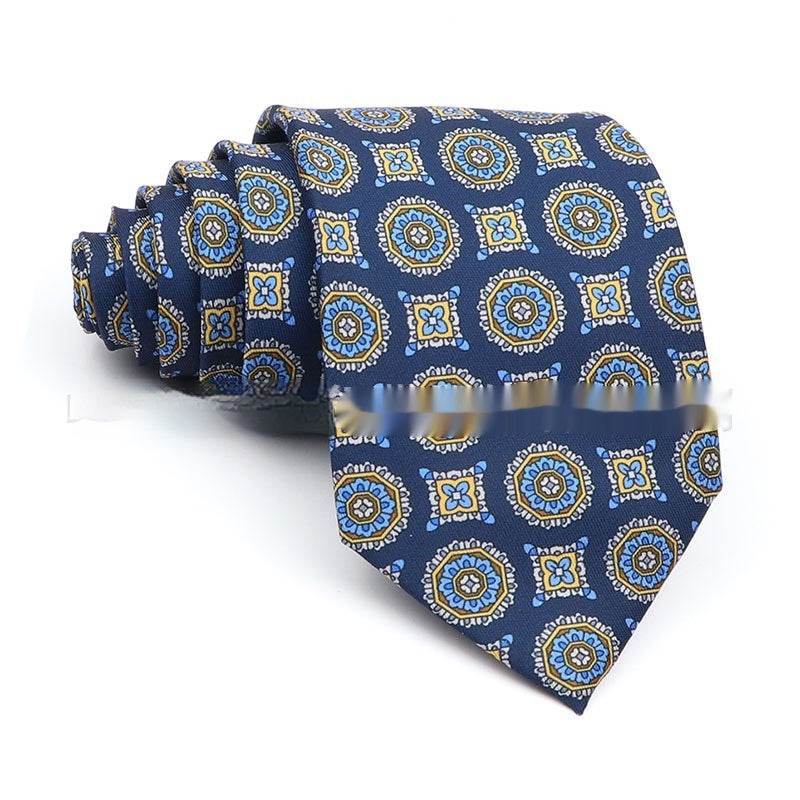 Buycenter Men's Printed Polyester Tie - Stylish Workplace Bow Tie - Buy Center US