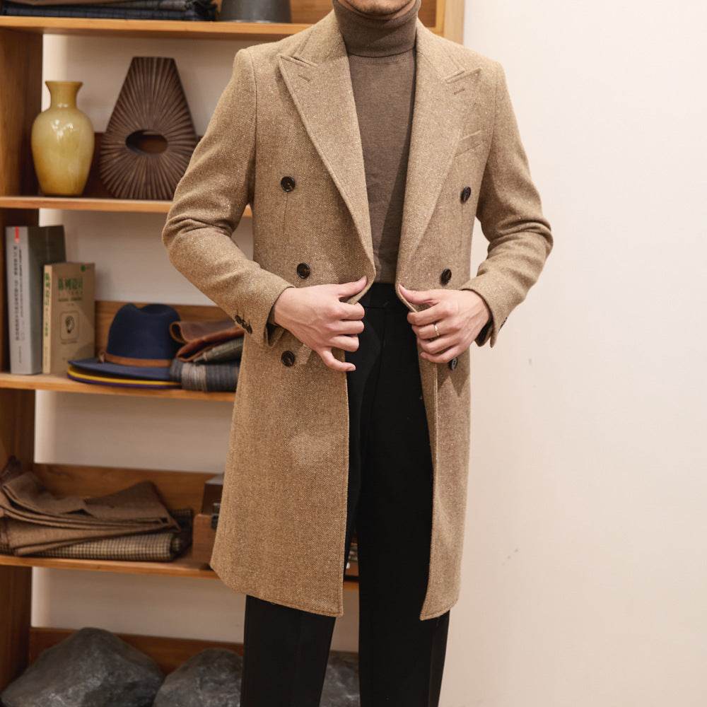 Buycenter Autumn Winter Brown Overcoat - Warm Wool for Teenagers - Buy Center US