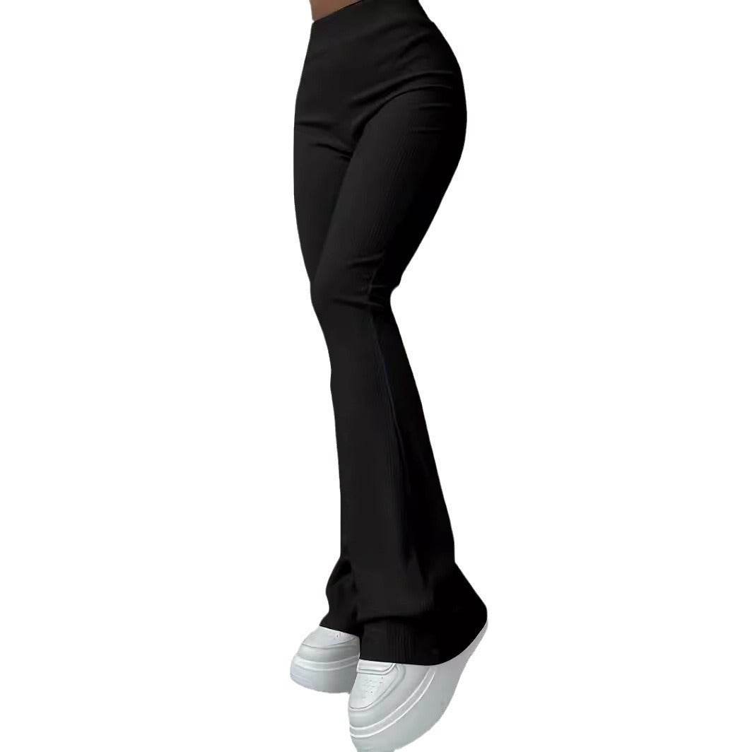 High Waist Casual Slim Fit Leggings - Stylish Bootcut Trousers for Women - Buy Center US