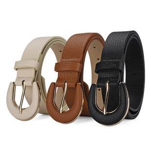 Buycenter Elegant Candy Color Belt - Fashionable Gold Buckle Accessory - Buy Center US
