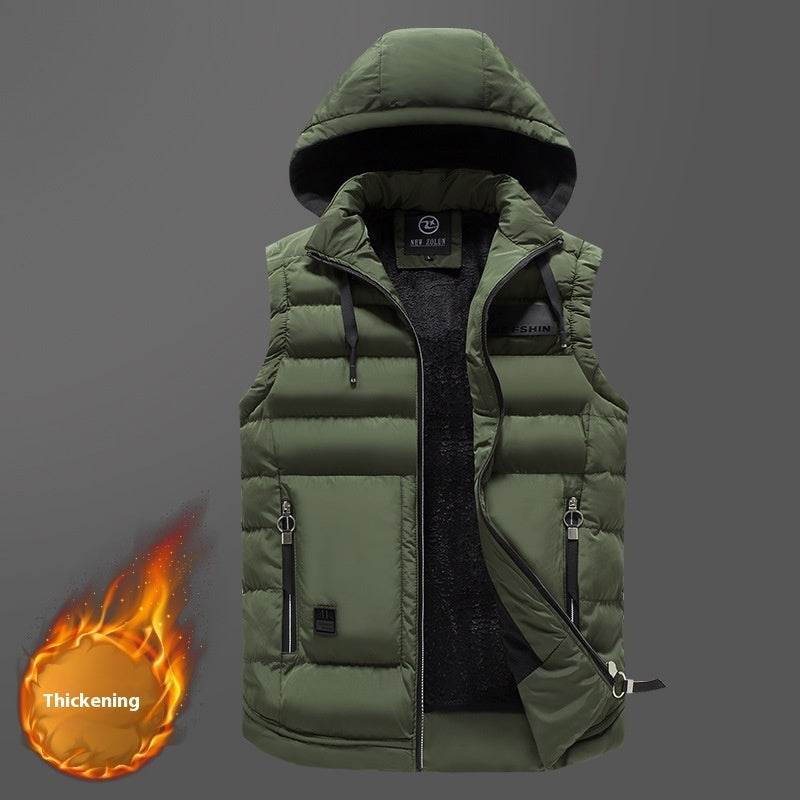 Buycenter Men's Casual Cotton Vest - Slim Fit, Pocket Style Options - Buy Center US
