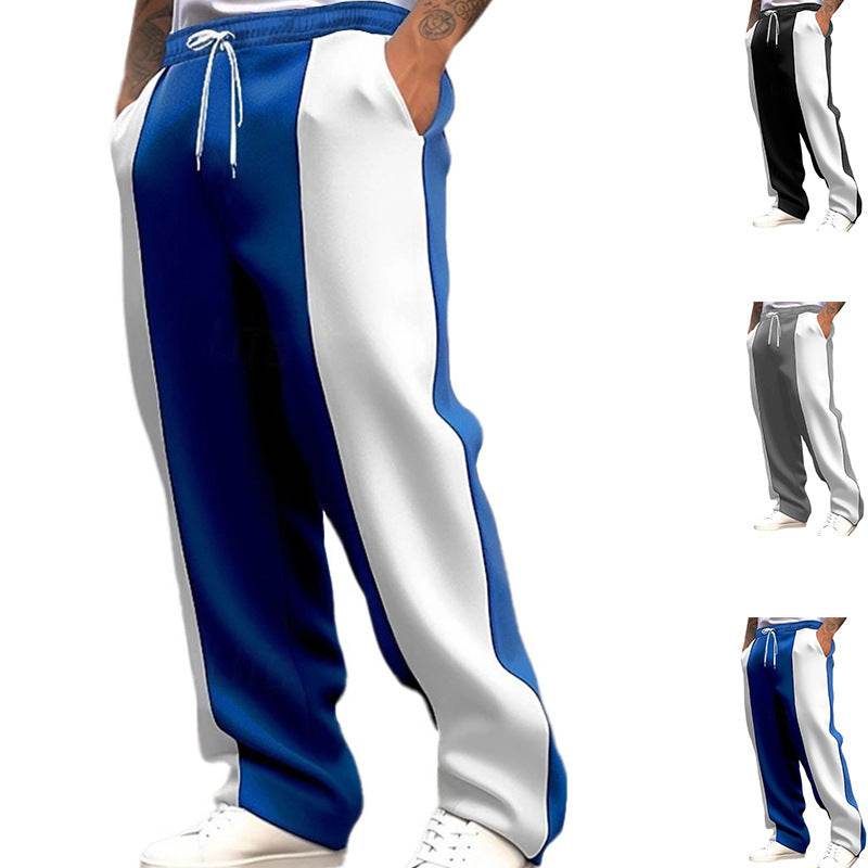 Men's Casual Sports Trousers - Loose Fit, Mid Waist, Comfortable Style - Buy Center US