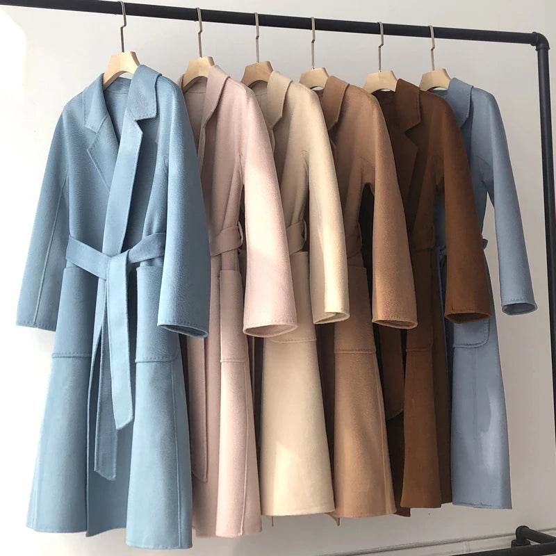 RosEvans Handmade Wool Coat - Double-Sided, Casual Style for Women - Buy Center US