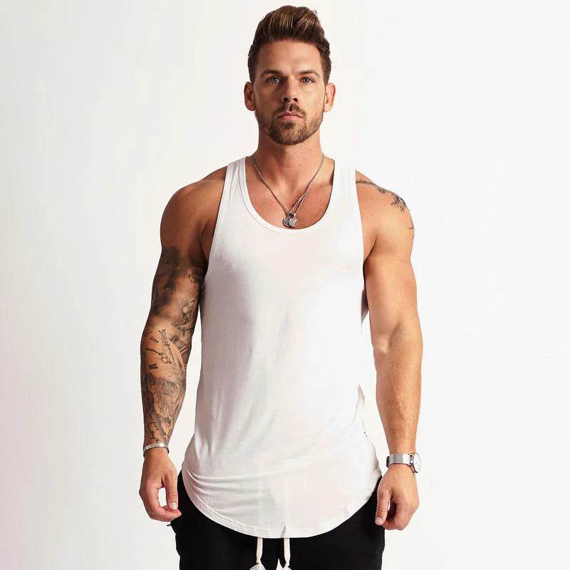 GYM WARRIORS Men's Cotton Bodybuilding Stringer Tank Top - Casual Summer Fit - Buy Center US