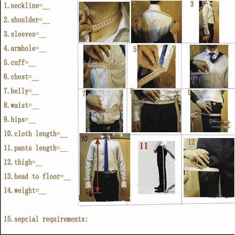 iLoveWedding Slim Formal Suit for Men - Custom Blazer & Pant Set - Buy Center US