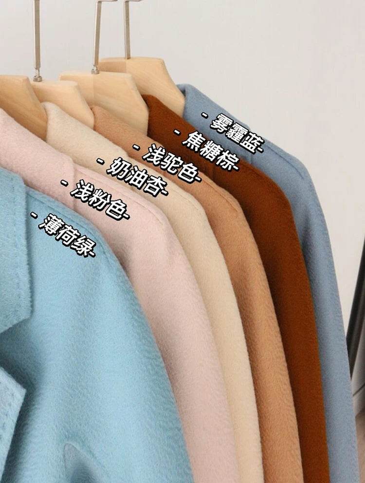 RosEvans Handmade Wool Coat - Double-Sided, Casual Style for Women - Buy Center US