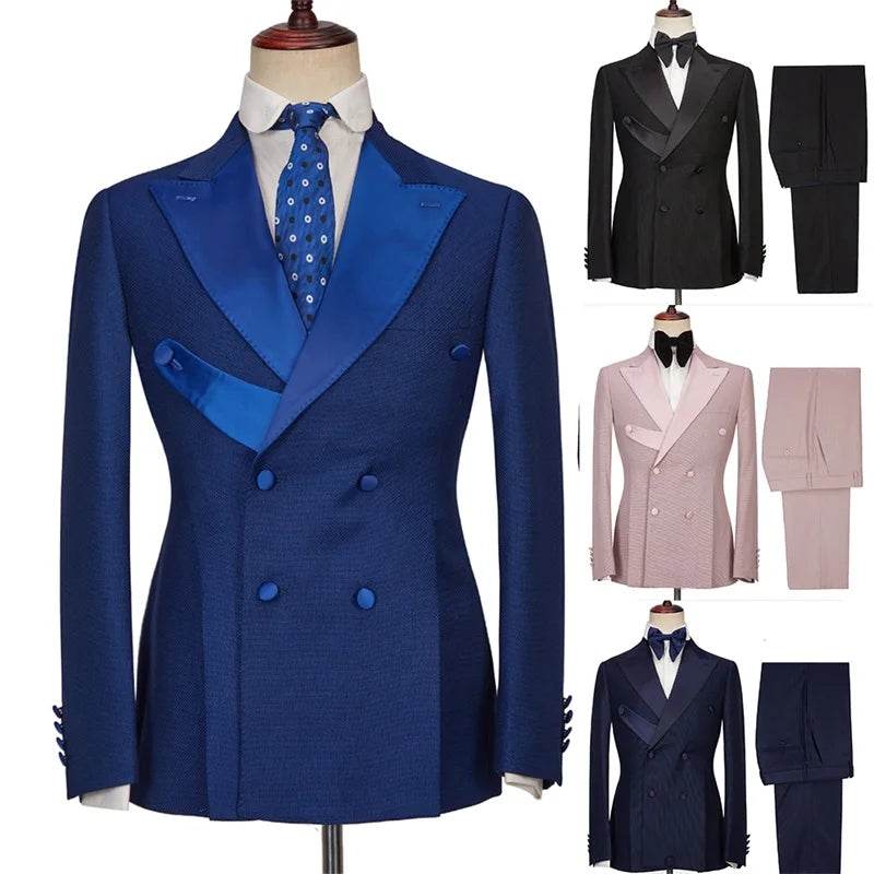iLoveWedding Slim Formal Suit for Men - Custom Blazer & Pant Set - Buy Center US