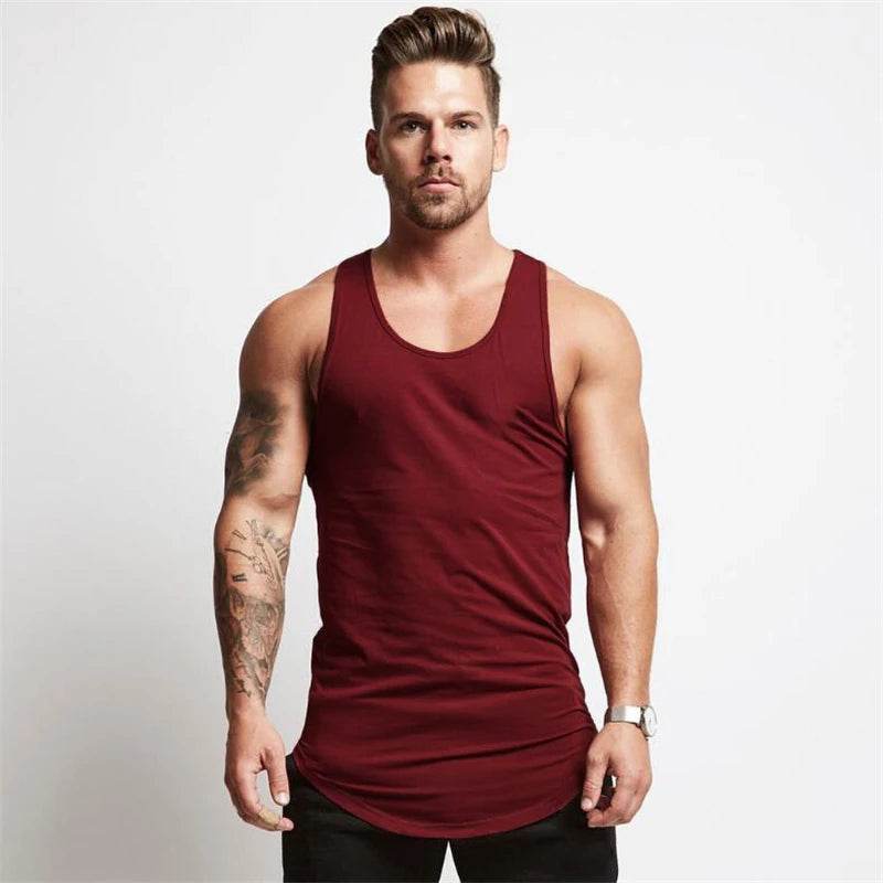 GYM WARRIORS Men's Cotton Bodybuilding Stringer Tank Top - Casual Summer Fit - Buy Center US