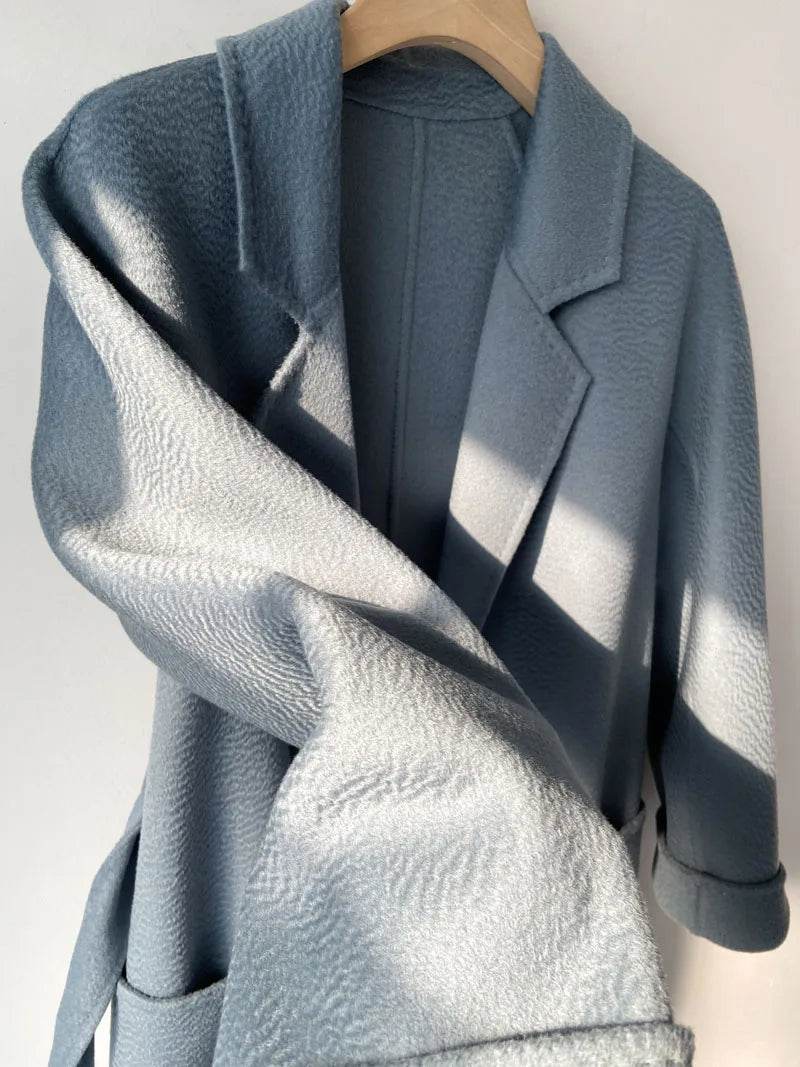 RosEvans Handmade Wool Coat - Double-Sided, Casual Style for Women - Buy Center US