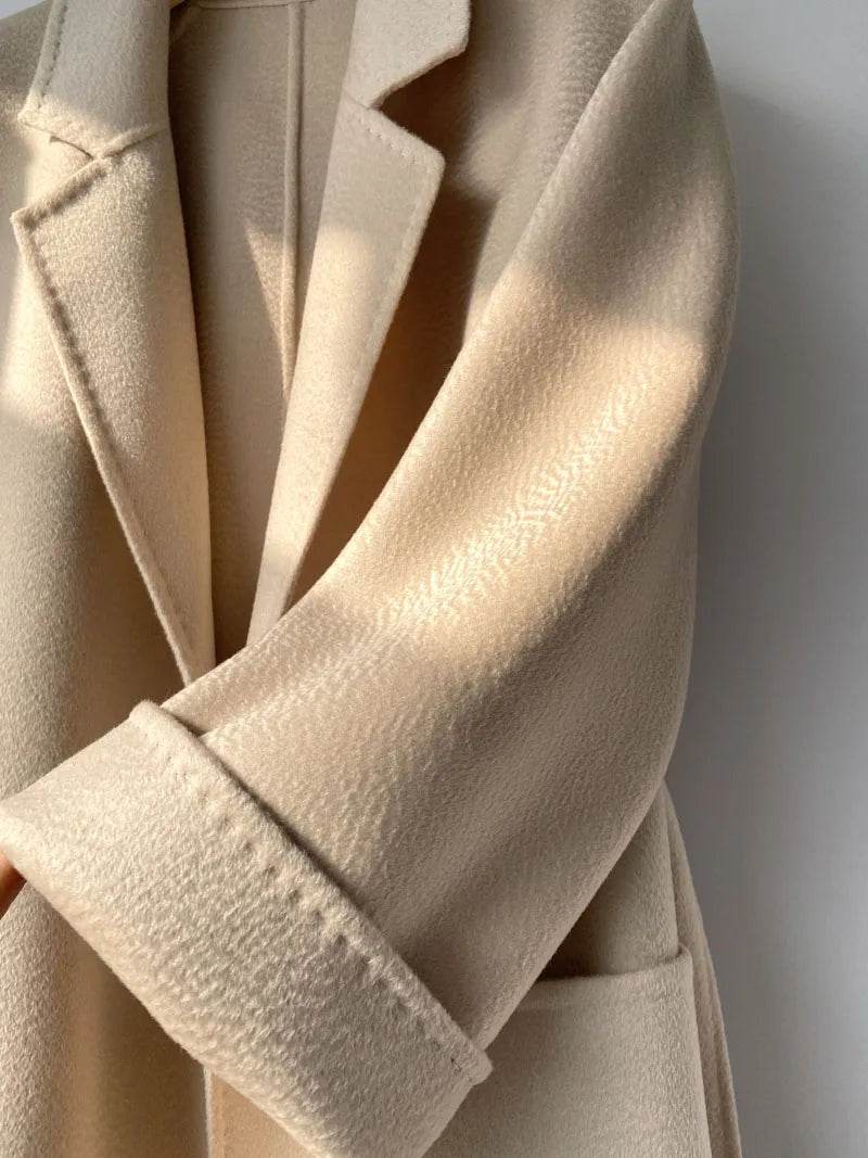 RosEvans Handmade Wool Coat - Double-Sided, Casual Style for Women - Buy Center US