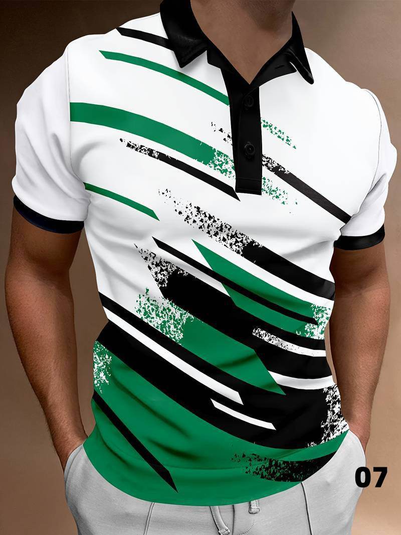 3D Digital Printing Pullover - Short Sleeve Leisure Top – Unisex Sizes S-5XL - Buy Center US