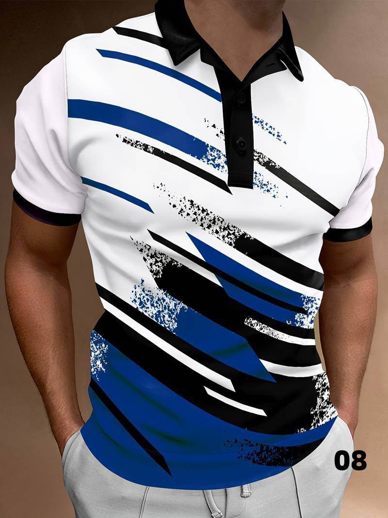 3D Digital Printing Pullover - Short Sleeve Leisure Top – Unisex Sizes S-5XL - Buy Center US