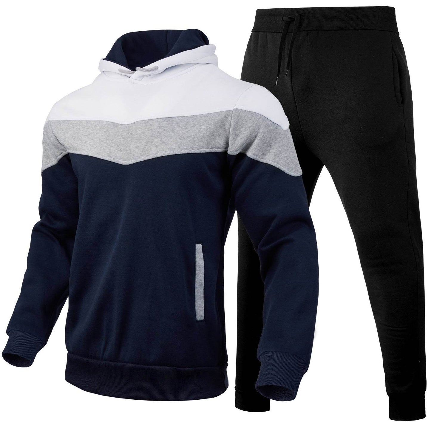 Buycenter Men's Color Matching Hoodie Sportswear Suit - Casual Spring Wear - Buy Center US