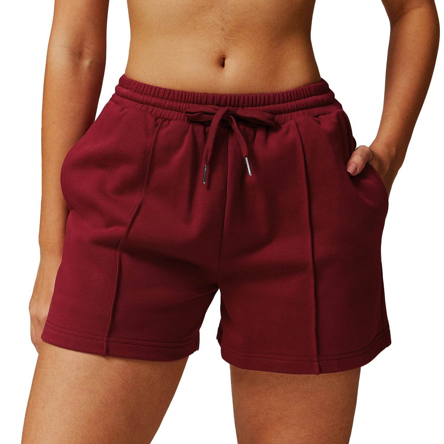 High Waist Loose Track Sweatpants - Casual Running Shorts with Pockets - Buy Center US