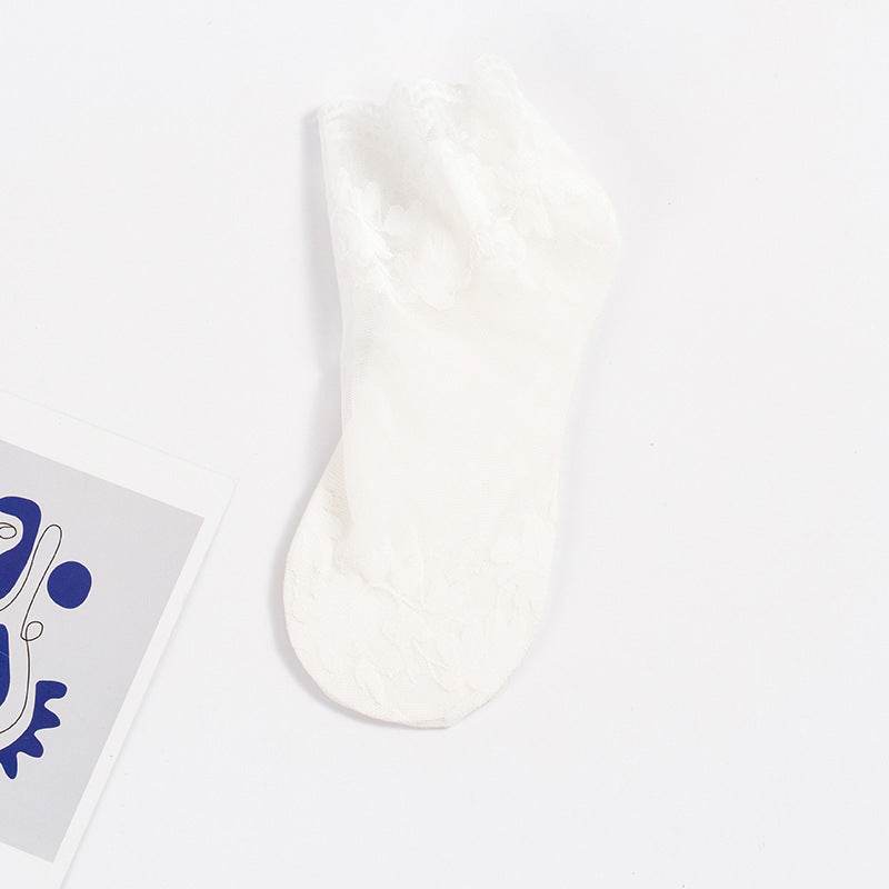 Women's Lace Cotton Socks - Quick Drying, Invisible Comfort for All Ages - Buy Center US