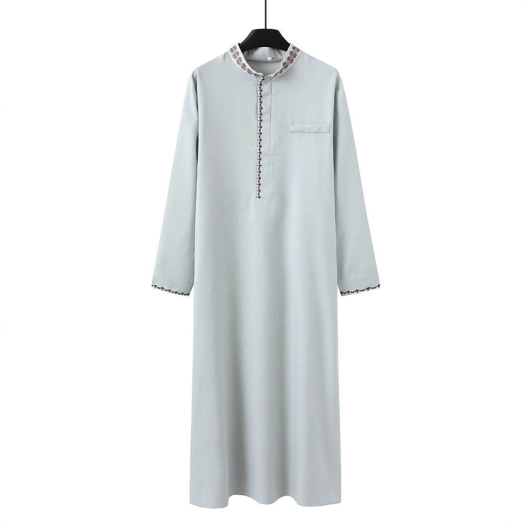 Buycenter Men's Azure Robe - Loose Lapel Casual Fashion Clothing - Buy Center US