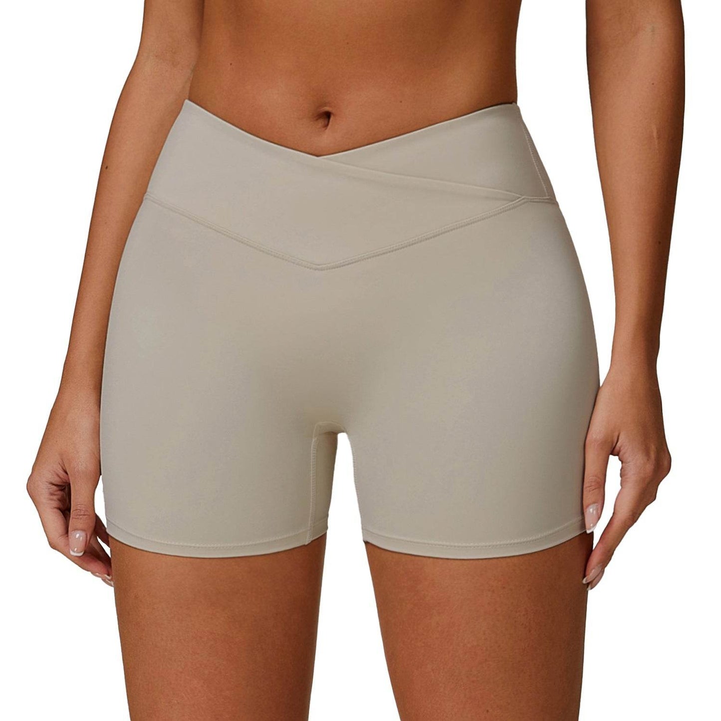 High Waist Yoga Shorts - Moisture Absorbing Sports Shorts for Women - Buy Center US