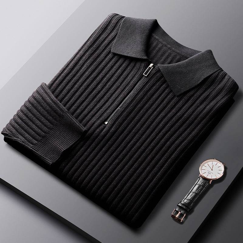 Autumn & Winter Slim-Fit Sweater - Half Zipper Casual Top for Men - Buy Center US