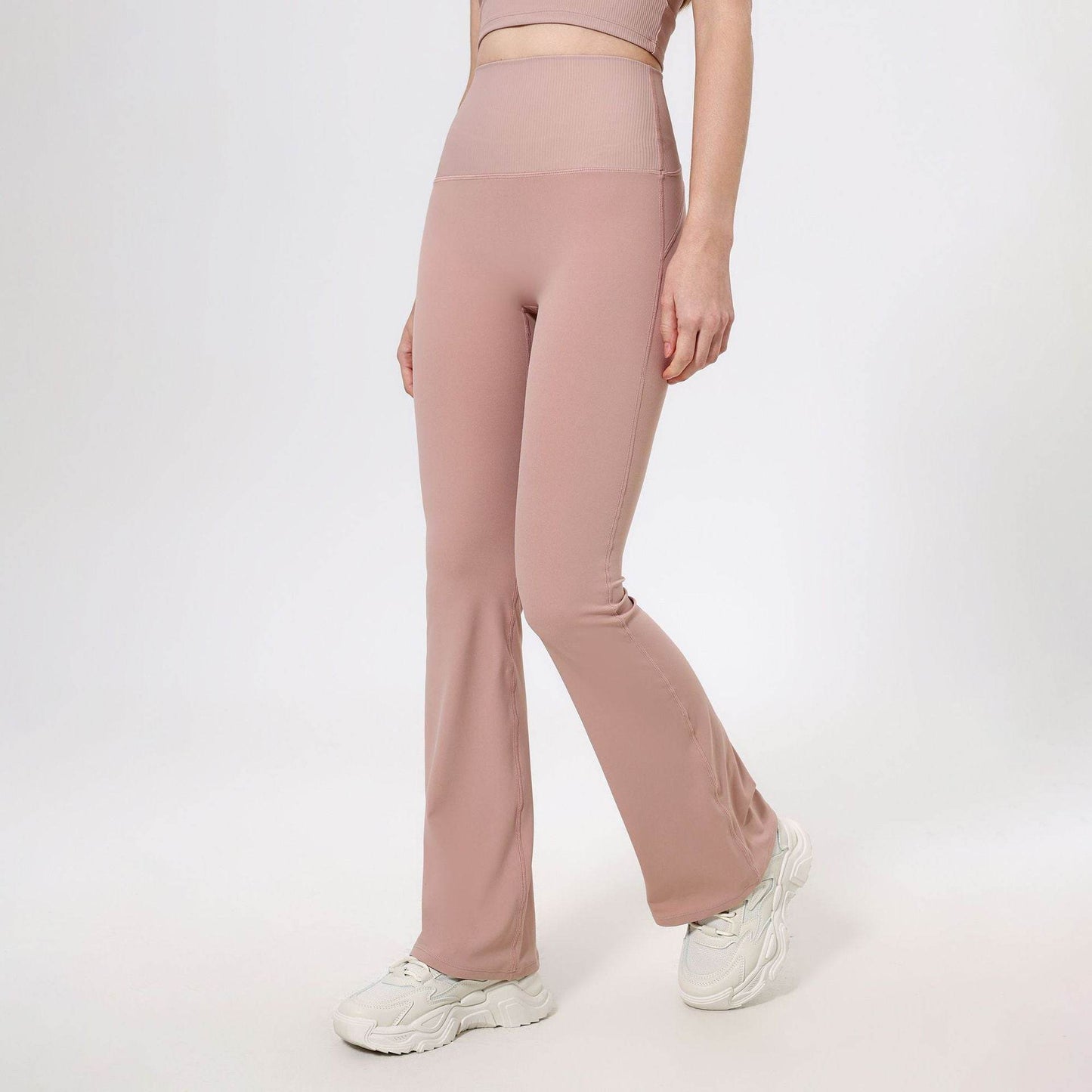 High Waist Yoga Pants - Peach Hip Raise, Breathable Nylon, Women’s Wear - Buy Center US