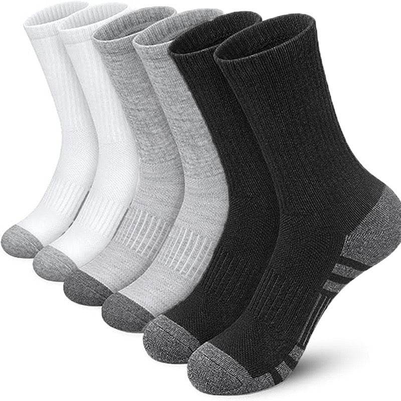 Buycenter Plus Size Color Matching Athletic Socks - Comfortable Mid Tube Design - Buy Center US
