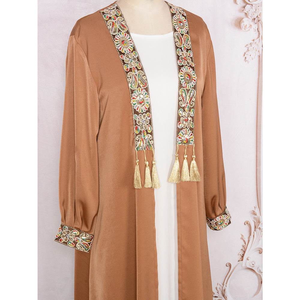 Buycenter Women's Two-Piece Cardigan Set - Tassel Pendant Robe for Style - Buy Center US