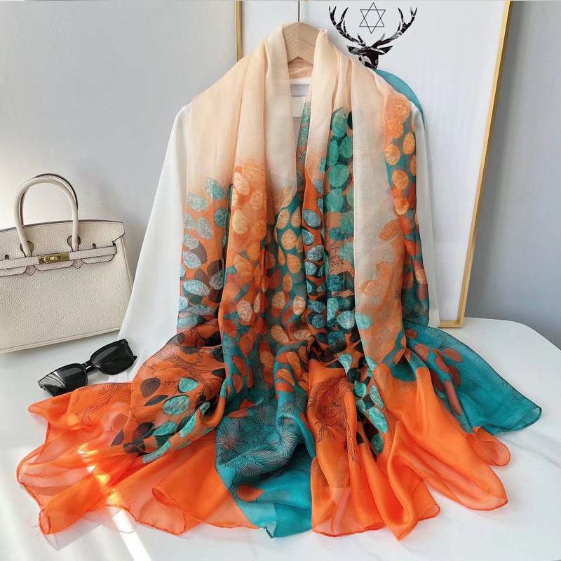 Fashionable Yourou Yarn Rose Scarf for Women - Stylish 135x180cm Design - Buy Center US