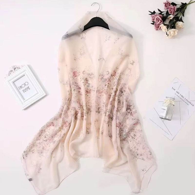 Fashionable Yourou Yarn Rose Scarf for Women - Stylish 135x180cm Design - Buy Center US