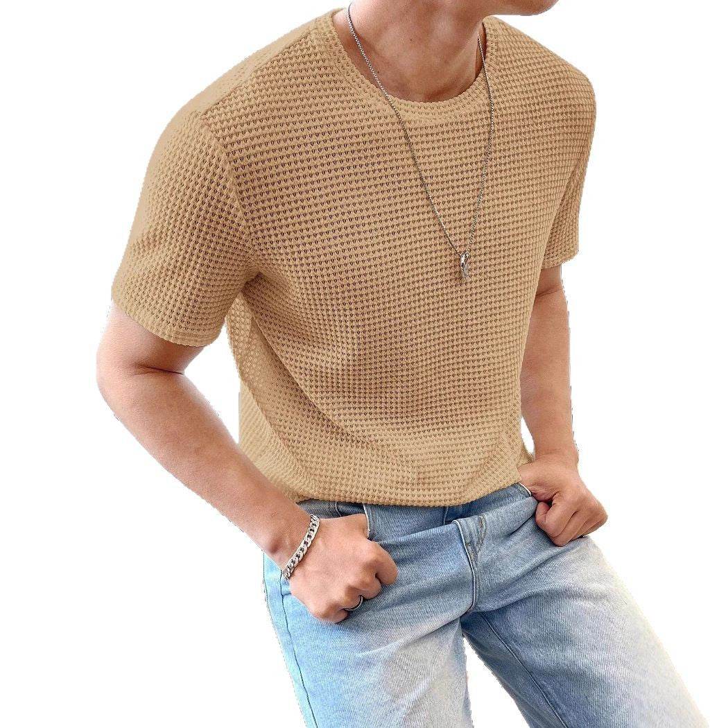 Men's Casual Short Sleeve T-Shirt - Loose Fit, Solid Colors Available - Buy Center US